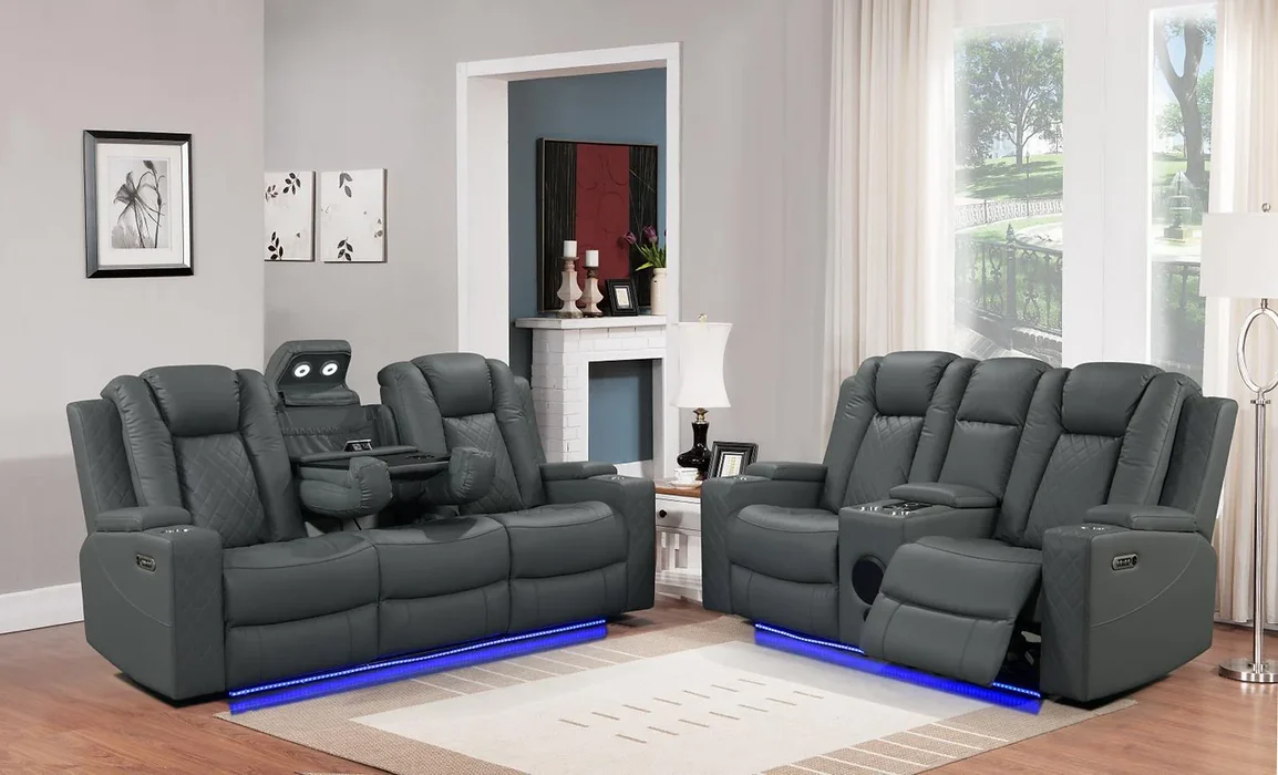 Dearborn Gray Sofa And Loveseat