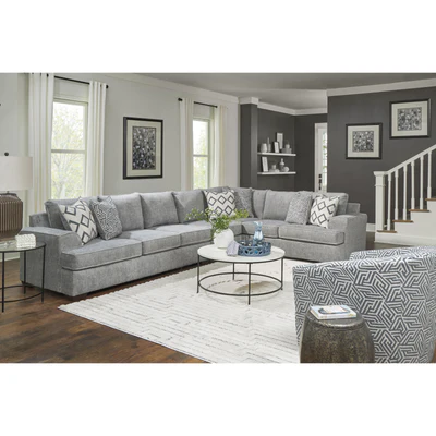 Ritzy Gray 3PC Sectinal