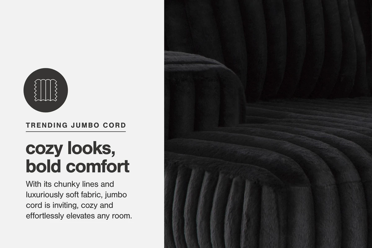 Midnight-Madness Oversized Accent Ottoman